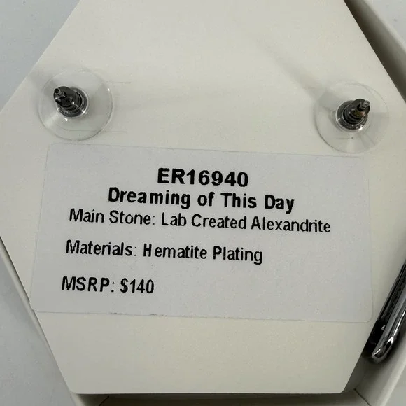 BP "Dreaming of This Day" June 2025 B-day Alexandrite Hematite Earrings ER16940‎ - Picture 2 of 4